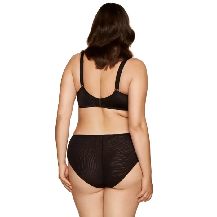 Semi Sheer Bikini Panty Gorteks Pamela Black - Alluring Low Rise Lace Panty - Image 13