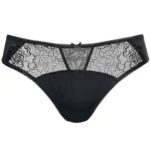 Semi Sheer Bikini Panty Gorteks Pamela Black - Alluring Low Rise Lace Panty - Image 14