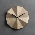 Delta Clock Oak - Sundial-Inspired Wall Clock | Silent Operation & Sophisticated Design - Image 6