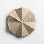 Delta Clock Oak - Sundial-Inspired Wall Clock | Silent Operation & Sophisticated Design - Image 8