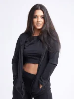 Athletic Fitted Zip-Up Hoodie Jacket with Pockets - Ultimate Comfort and Style - Image 4