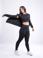 Athletic Fitted Zip-Up Hoodie Jacket with Pockets - Ultimate Comfort and Style - Image 7