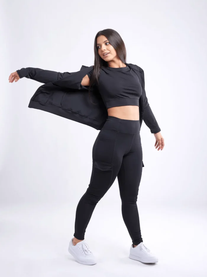 Athletic Fitted Zip-Up Hoodie Jacket with Pockets - Ultimate Comfort and Style - Image 7