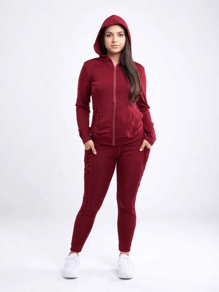 Athletic Fitted Zip-Up Hoodie Jacket with Pockets - Ultimate Comfort and Style - Image 10
