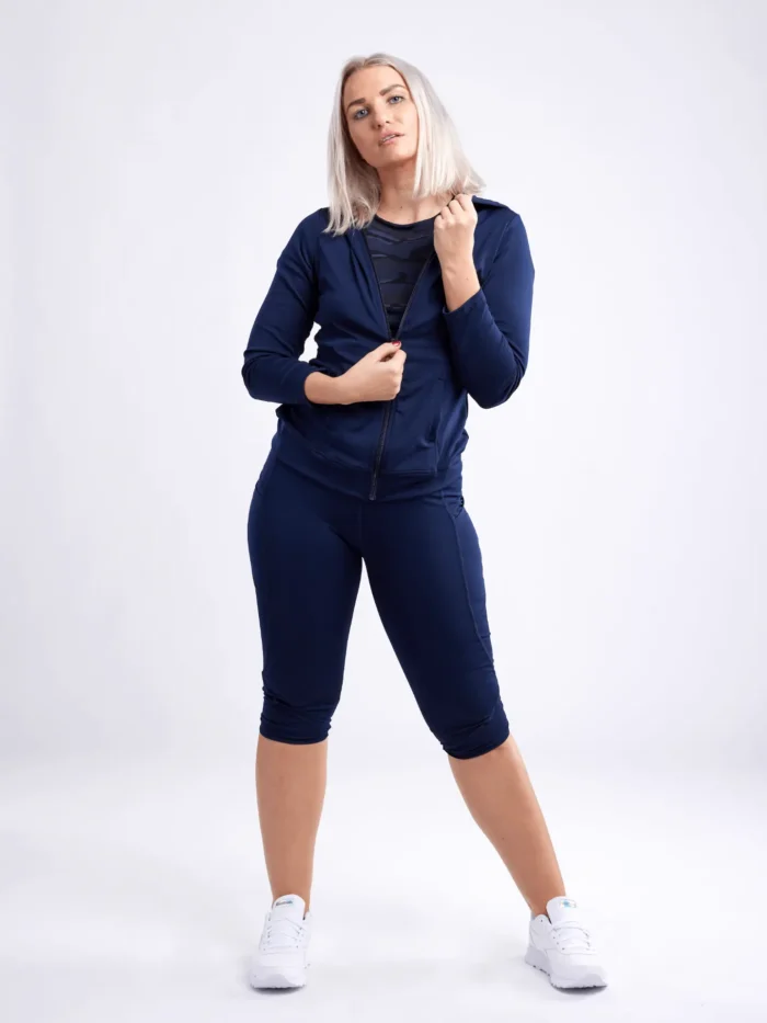 Athletic Fitted Zip-Up Hoodie Jacket with Pockets - Ultimate Comfort and Style - Image 24