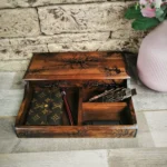 Luxury Mens Watch and Jewelry Organizer - Elegant Box for 4 Watches - Perfect Gift for Men
