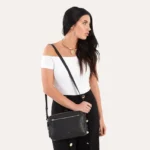 Classic Crossbody - Genuine Pebble Leather with Multiple Compartments | Stylish Organization for Your Essentials
