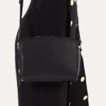 Boxed Crossbody - Stylish Genuine Leather Handbag with Top Handle & Adjustable Shoulder Strap