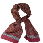 Bordeaux Paisley 100% Silk Scarf | Luxurious Men's Accessories