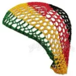 Rasta Hair Net - Multicoloured Crochet Reggae Style | One Size Fits All | Perfect for Festivals and Casual Outings