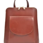 Anna Luchini Marrone Backpack - Premium 100% Cow Leather, Stylish SS23 Collection