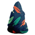 Abstract Leaf Pattern Hooded Blanket - Ultra Soft & Cozy | Perfect for Lounging & Snuggling - Image 4