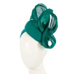 Elegant Bespoke Teal Pillbox with Silk Bow - Fillies Collection | Handcrafted in Australia