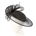 Elegant Black Mother of the Bride Wedding Hat Custom Made | Any Color | Handmade in Australia