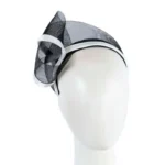 Elegant Black & White Fashion Headband - Luxurious Handmade Fascinator by Fillies Collection, Made in Australia