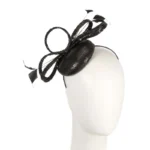 Elegant Black Sequins Fascinator - Perfect for Spring Racing & Special Events - Chic Headpiece