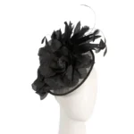 Elegant Black Racing Fascinator by Max Alexander - Perfect for Derby and Formal Events