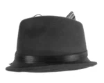 Elegant Black Winter Fashion Felt Fedora Hat - Fillies Collection F686 | Perfect for Special Occasions - Image 3