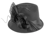 Elegant Black Winter Fashion Felt Fedora Hat - Fillies Collection F686 | Perfect for Special Occasions - Image 4