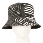 Stylish Black and White Bucket Hat for All Seasons Fashionable and Functional Headwear