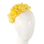 Elegant Yellow Flower Headband by Max Alexander - Ideal for Racing Events & Special Occasions