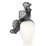 Elegant Black Racing Fascinator by Fillies Collection S261 - Perfect for Race Day & Special Events | Shop Now