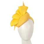 Elegant Yellow Pillbox Fascinator by Fillies Collection - Melbourne Crafted Headpiece - S259