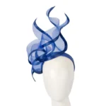 Elegant Royal Blue Racing Fascinator - Bespoke Design by Fillies Collection | S253 - Perfect for Spring Racing & Special Events