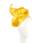 Elegant Yellow Designer Racing Fascinator - Perfect for Melbourne Cup, Ascot & Kentucky Derby