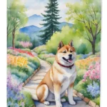 Akita Spring Garden Flag Durable, Double-Sided, Weatherproof 11.25 x 15.5 Inches by Caroline's Treasures