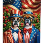 All American Boxer Garden Flag - Durable & Weatherproof Outdoor Decor