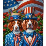 All American Brittany Garden Flag - Double-Sided, Weatherproof & Vibrant Outdoor Decor