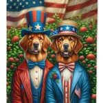 All American Chesapeake Bay Retriever House Flag - Vibrant, Heavy Duty Polyester Flag for Home Decor - 28" x 40" Sleeve Pole Flag