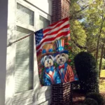 All American Dandie Dinmont Terrier House Flag - Double-Sided, Heavy Duty Polyester, 28 x 40 in | Durable & Vibrant - Image 2