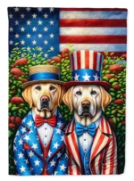 All American Labrador Retriever Garden Flag - Durable, Weather-Resistant, Double-Sided Print Perfect for Outdoor Decor