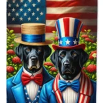 All American Labrador Retriever Garden Flag - Double-Sided Weatherproof Flag Made in USA