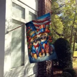 All American Pekingese House Flag Vibrant, Dual-Sided Print, Heavy Duty Polyester, 28 x 40 inches - Image 2