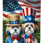 All American Lhasa Apso Garden Flag | Durable & Weatherproof, Made in USA