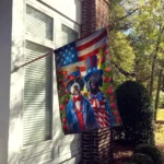 All American Portuguese Water Dog House Flag - Durable, Double-Sided Print, 28 x 40 inches - Image 2