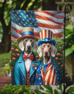 All American Weimaraner Garden Flag Quality Patriotic Outdoor Decor - Image 3