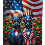 All American Scottish Terrier Garden Flag - Durable, 2-Ply Polyester, Weatherproof, Made in USA - Perfect Outdoor Decor