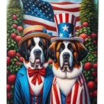 All American Saint Bernard Garden Flag - Premium Quality, Weatherproof, Double-Sided, Made in USA