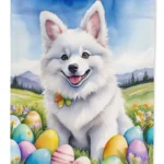 American Eskimo Easter Egg Hunt Garden Flag - Durable & Weatherproof Outdoor Decoration