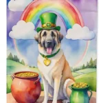 Anatolian Shepherd St Patrick's Day Garden Flag - Double-Sided, Weatherproof, Made in the USA