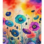 Anemones in Color Garden Flag - Vibrant, Weatherproof Decorative Outdoor Flag