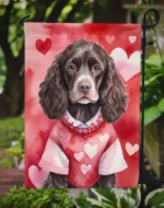 American Water Spaniel Valentine Garden Flag - Durable Outdoor Decor - Made in USA - Image 3