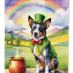 Australian Cattle Dog St Patrick's Day Garden Flag - Durable, Double-Sided & Weatherproof Outdoor Decor - Made in USA