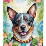 Australian Cattle Dog Luau Garden Flag - Durable & Weather-Resistant Outdoor Decor