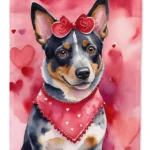 Australian Cattle Dog My Valentine Garden Flag - Weatherproof & Vibrant Outdoor Decoration
