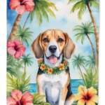 Beagle Luau Garden Flag - Durable & Weatherproof Decorative Flag for Outdoors, Made in USA